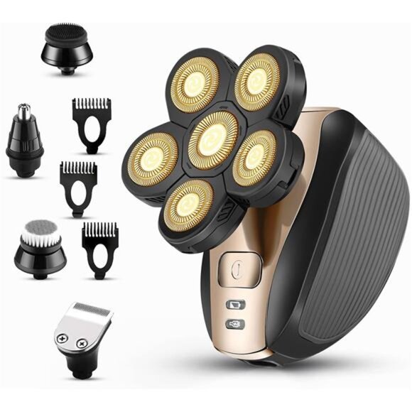 Head Shavers for Men Upgraded 5 in 1 Multifunctional Bald Head Shaver Grooming - Picture 1 of 8